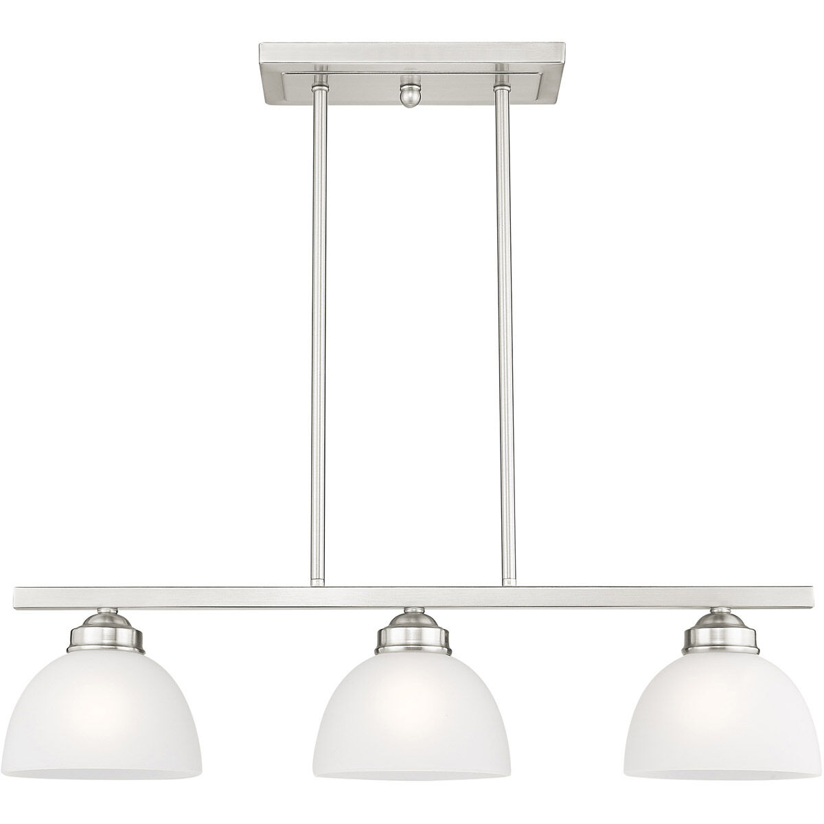 Somerset 3 Light 28 inch Brushed Nickel Island Ceiling Light