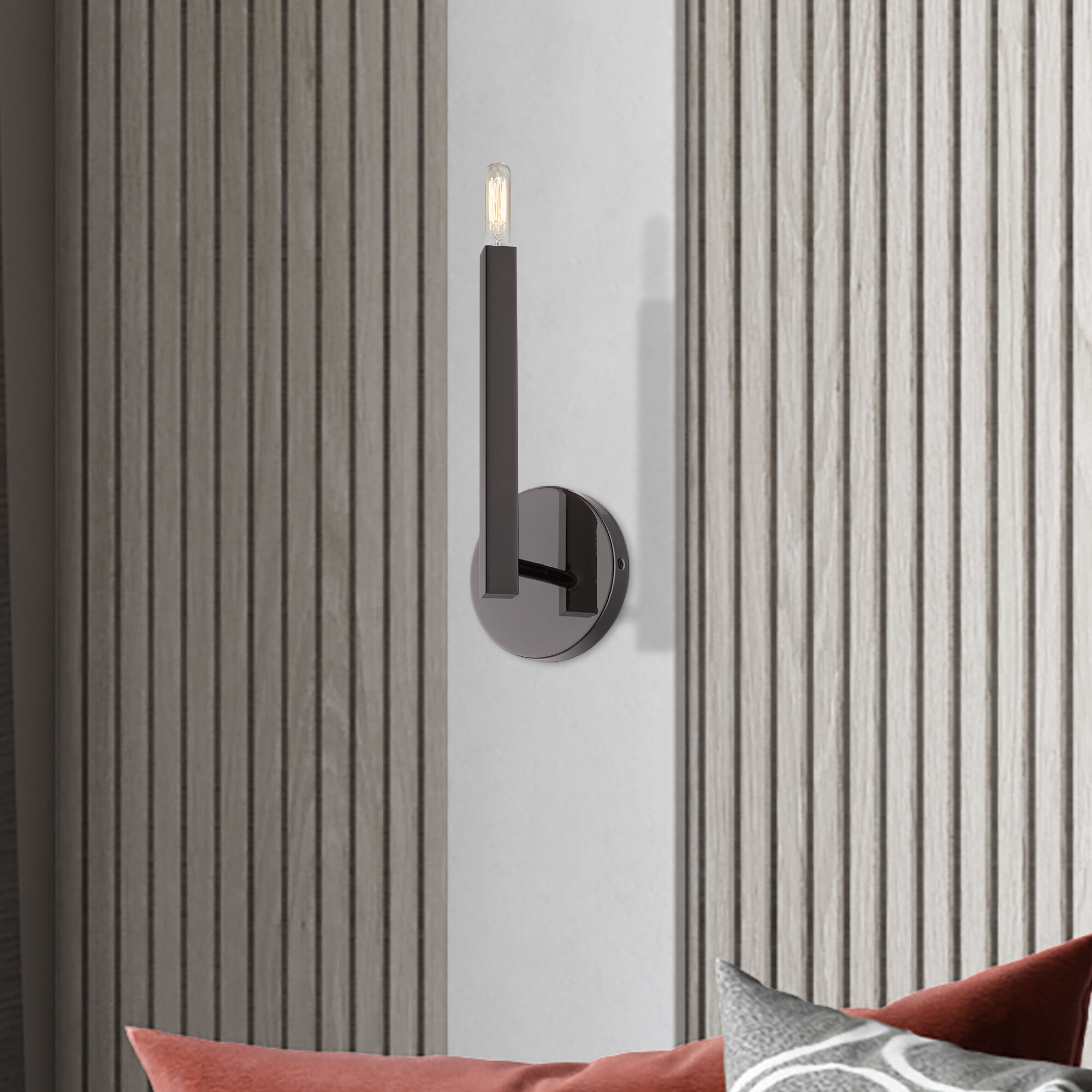 Monaco 1 Light 5.13 inch Black Chrome ADA Wall Sconce Wall Light