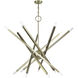 Monaco 14 Light 40 inch Antique Brass Foyer Chandelier Ceiling Light