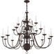 Williamsburgh 22 Light 42 inch Bronze Chandelier Ceiling Light