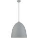Arlington 3 Light 19 inch Nordic Gray with Brushed Nickel Accents Pendant Ceiling Light