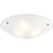 Oasis 3 Light 20 inch Brushed Nickel Semi-Flush Mount Ceiling Light