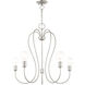 Lucerne 5 Light 24 inch Brushed Nickel Chandelier Ceiling Light