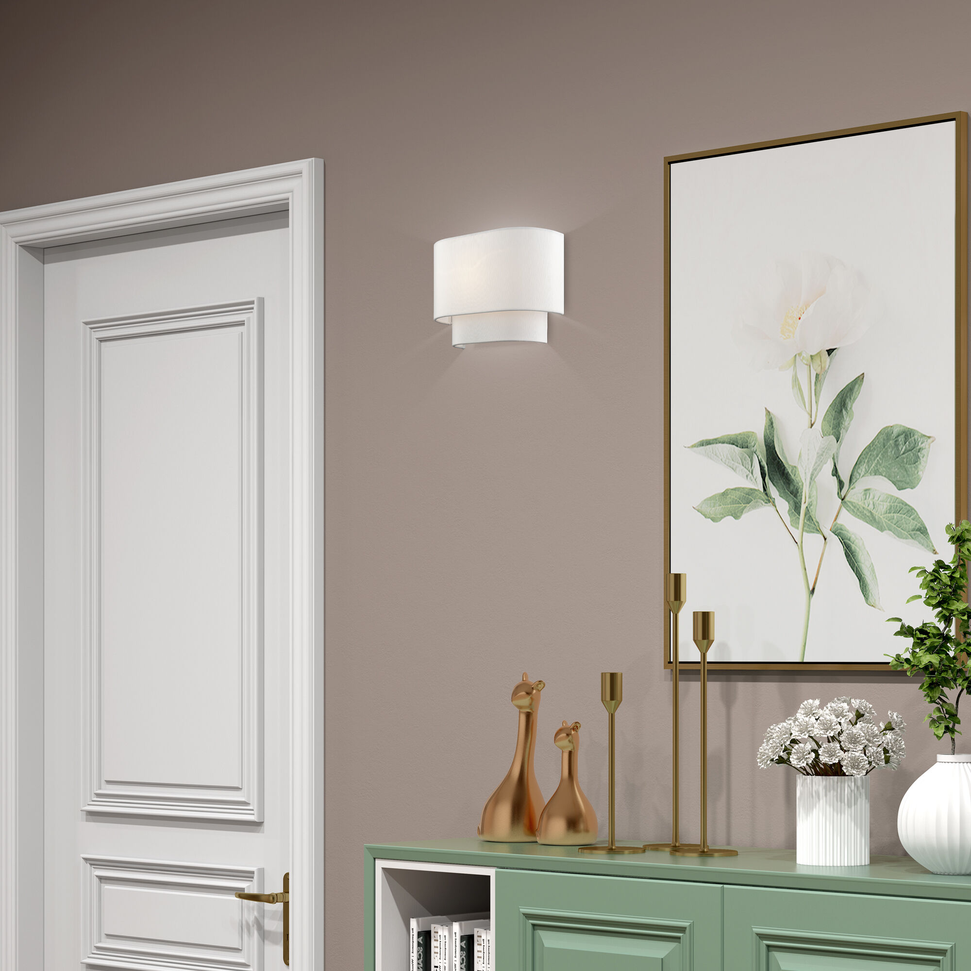 Manorwood 1 Light 11 inch White ADA Wall Sconce Wall Light