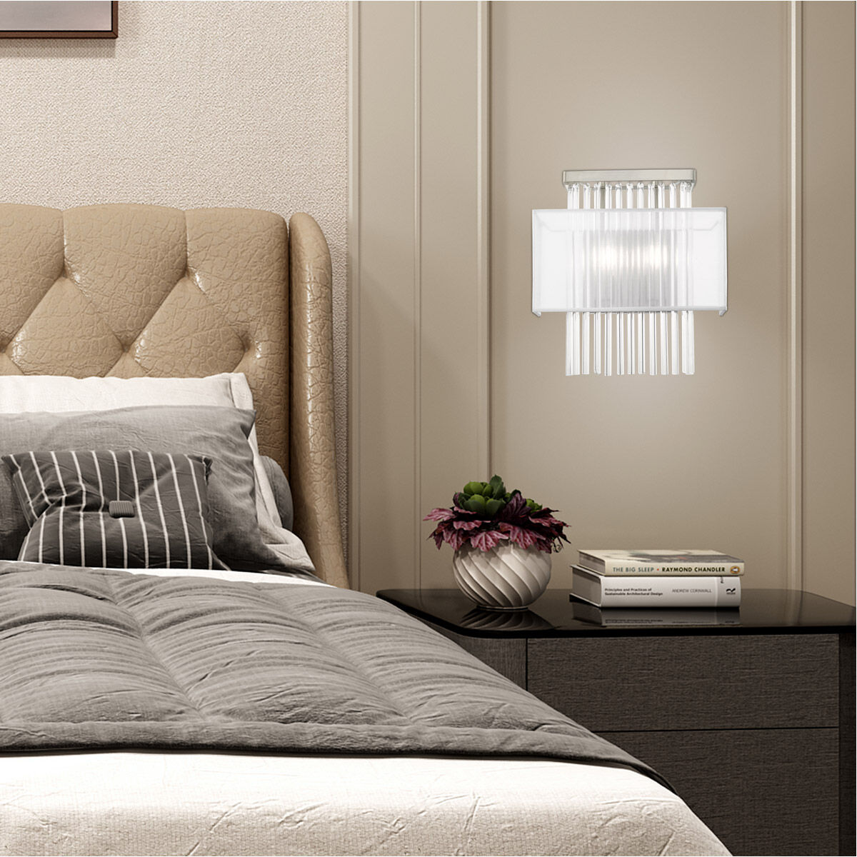 Alexis 2 Light 13 inch Brushed Nickel ADA ADA Wall Sconce Wall Light