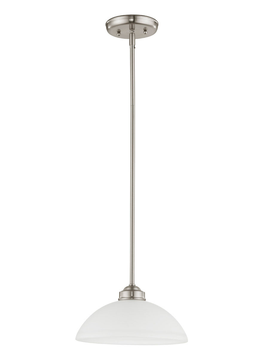 Somerset 1 Light 11 inch Brushed Nickel Pendant Ceiling Light 