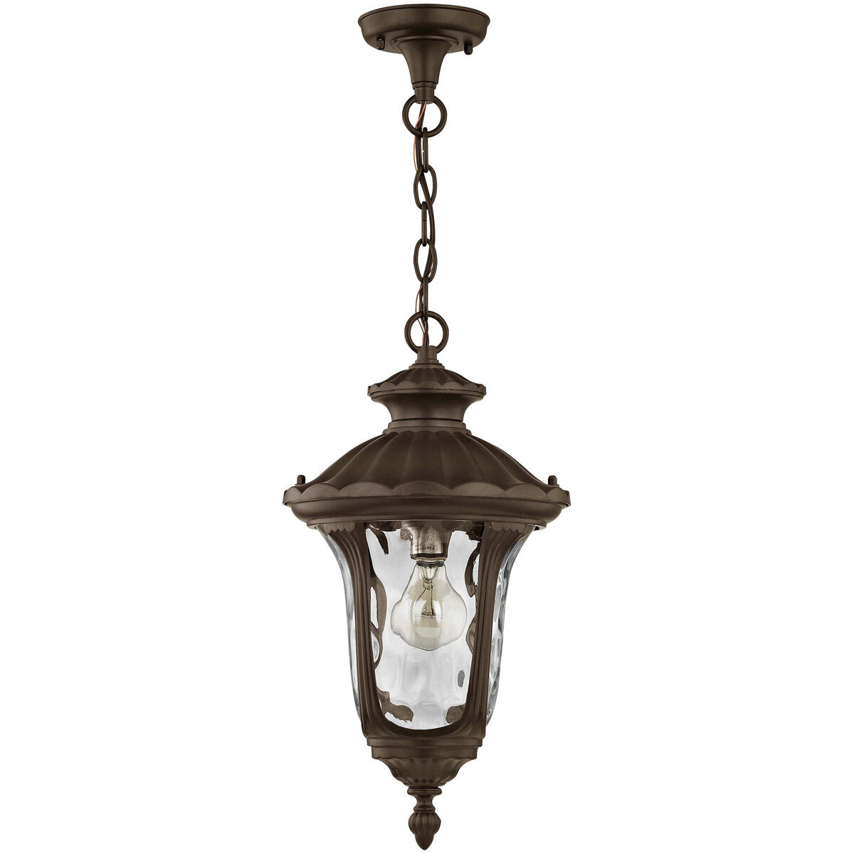 Oxford 1 Light 9.5 inch Bronze Outdoor Pendant Lantern