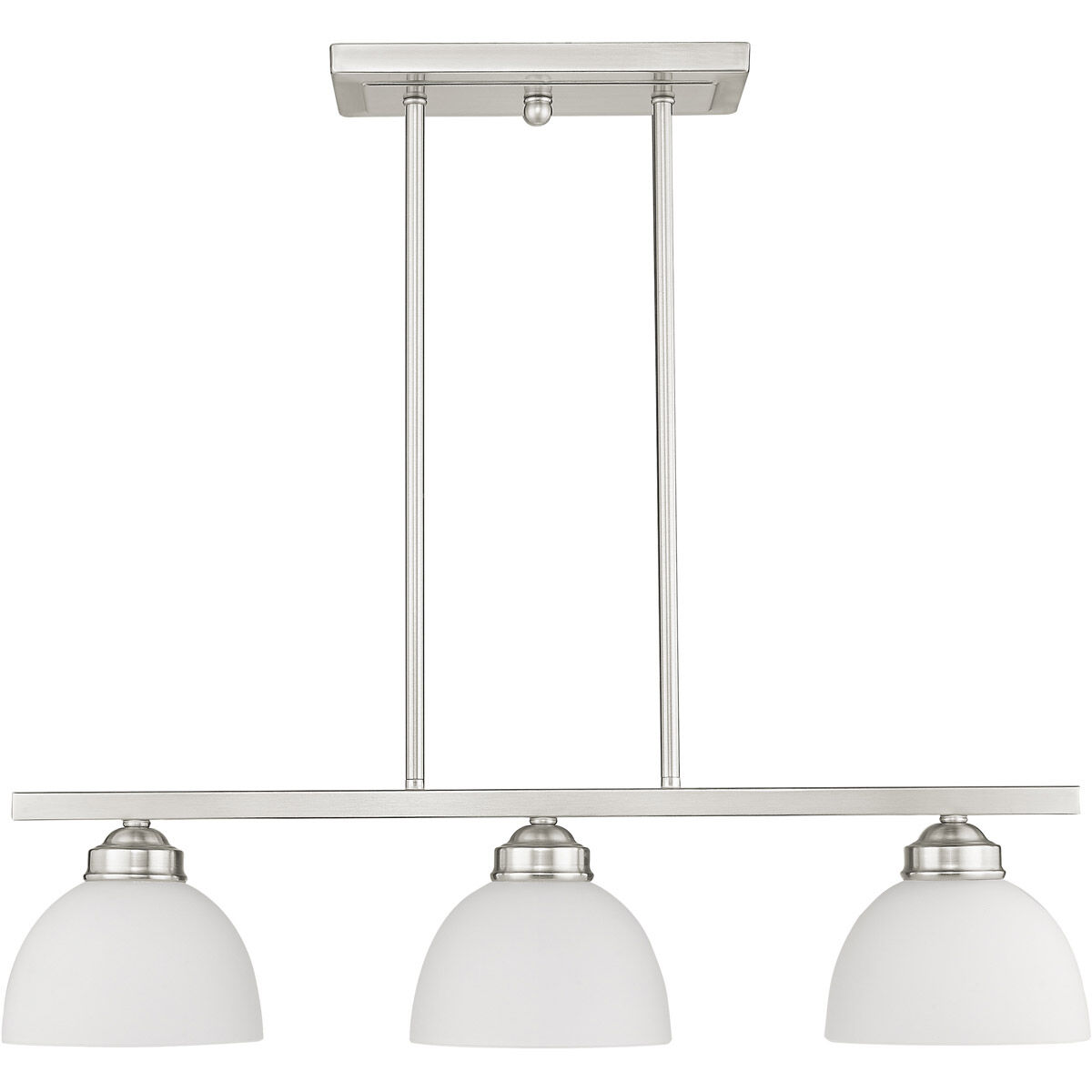 Somerset 3 Light 28 inch Brushed Nickel Island Ceiling Light