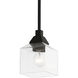 Aragon 1 Light 5 inch Black Mini Pendant Ceiling Light