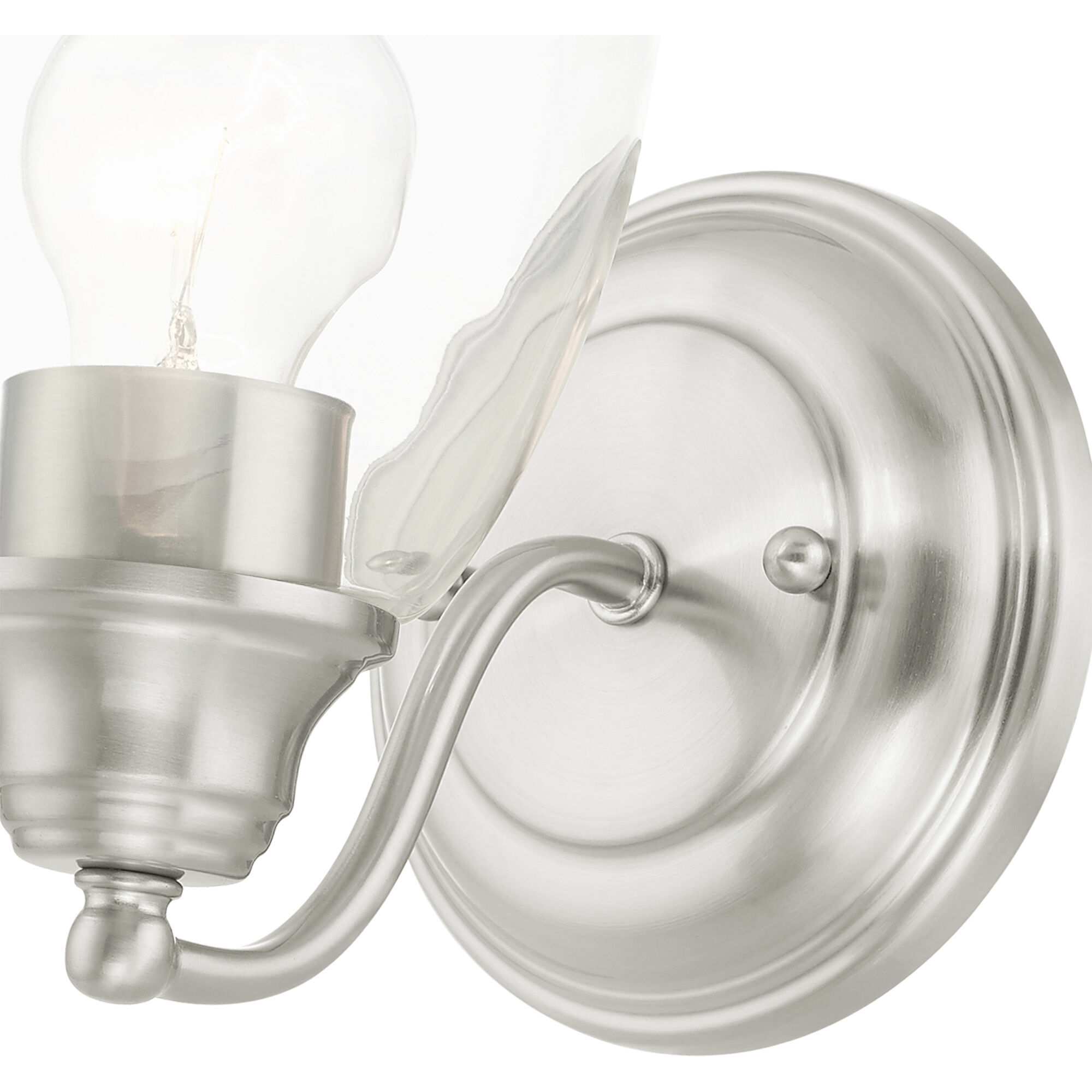 Montgomery 1 Light 5 inch Brushed Nickel Vanity Sconce Wall Light