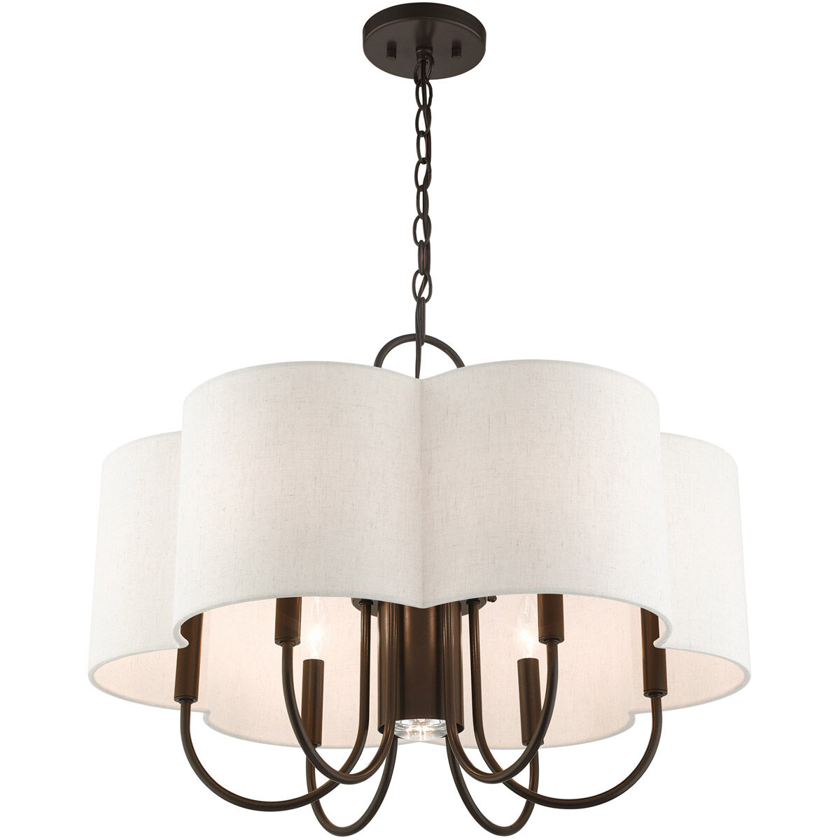 Solstice 7 Light 24 inch English Bronze Chandelier Ceiling Light