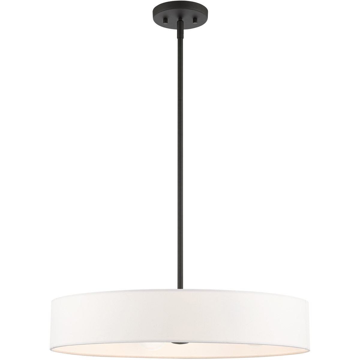 Venlo 4 Light 22 inch Black with Brushed Nickel Accents Pendant Ceiling Light