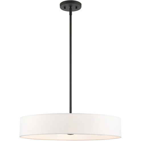 Venlo 4 Light 22 inch Black with Brushed Nickel Accents Pendant Ceiling Light