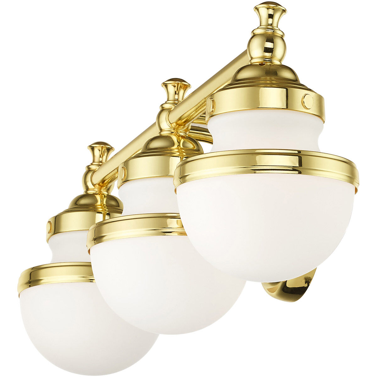 Oldwick 3 Light 24 inch Polished Brass Vanity Sconce Wall Light