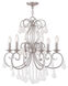 Donatella 6 Light 25 inch Brushed Nickel Chandelier Ceiling Light