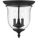 Legacy 3 Light 12 inch Black Flush Mount Ceiling Light