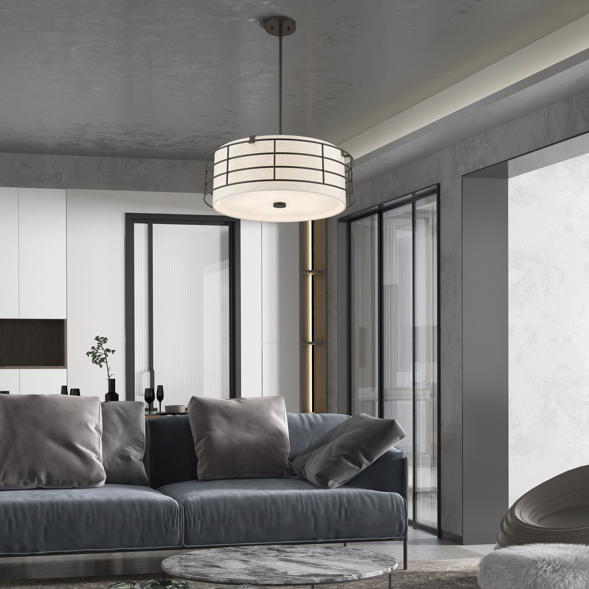 Blanchard 5 Light 23 inch English Bronze Pendant Chandelier Ceiling Light