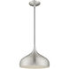 Allison 1 Light 12 inch Brushed Aluminum Mini Pendant Ceiling Light