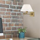 Allison 25 inch 100.00 watt Antique Brass Swing Arm Wall Lamp Wall Light 