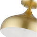 Amador 1 Light 12 inch Soft Gold Semi-Flush Mount Ceiling Light