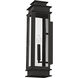 Princeton 1 Light 20.25 inch Black Outdoor Wall Lantern