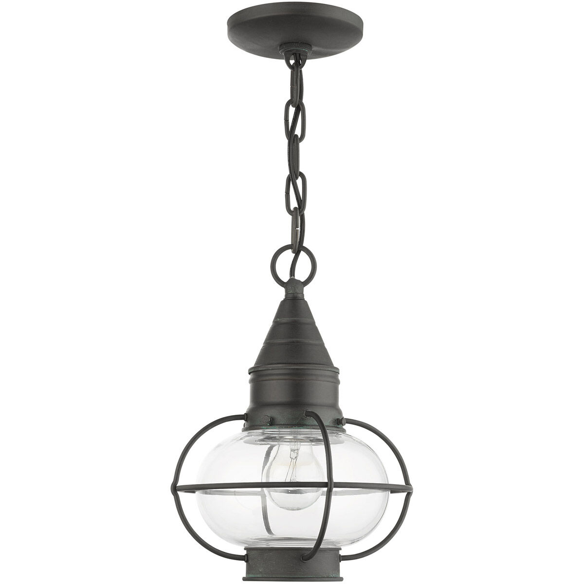 Newburyport 1 Light 8.75 inch Charcoal Outdoor Pendant Lantern