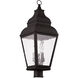 Exeter 3 Light 29.5 inch Bronze Outdoor Post Top Lantern