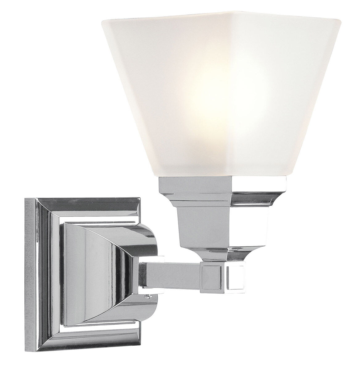 Livex Lighting Chrome Bathroom Sconce - Thumbnail 3
