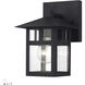 Crestlake 1 Light 8.5 inch Textured Black Outdoor Wall Lantern