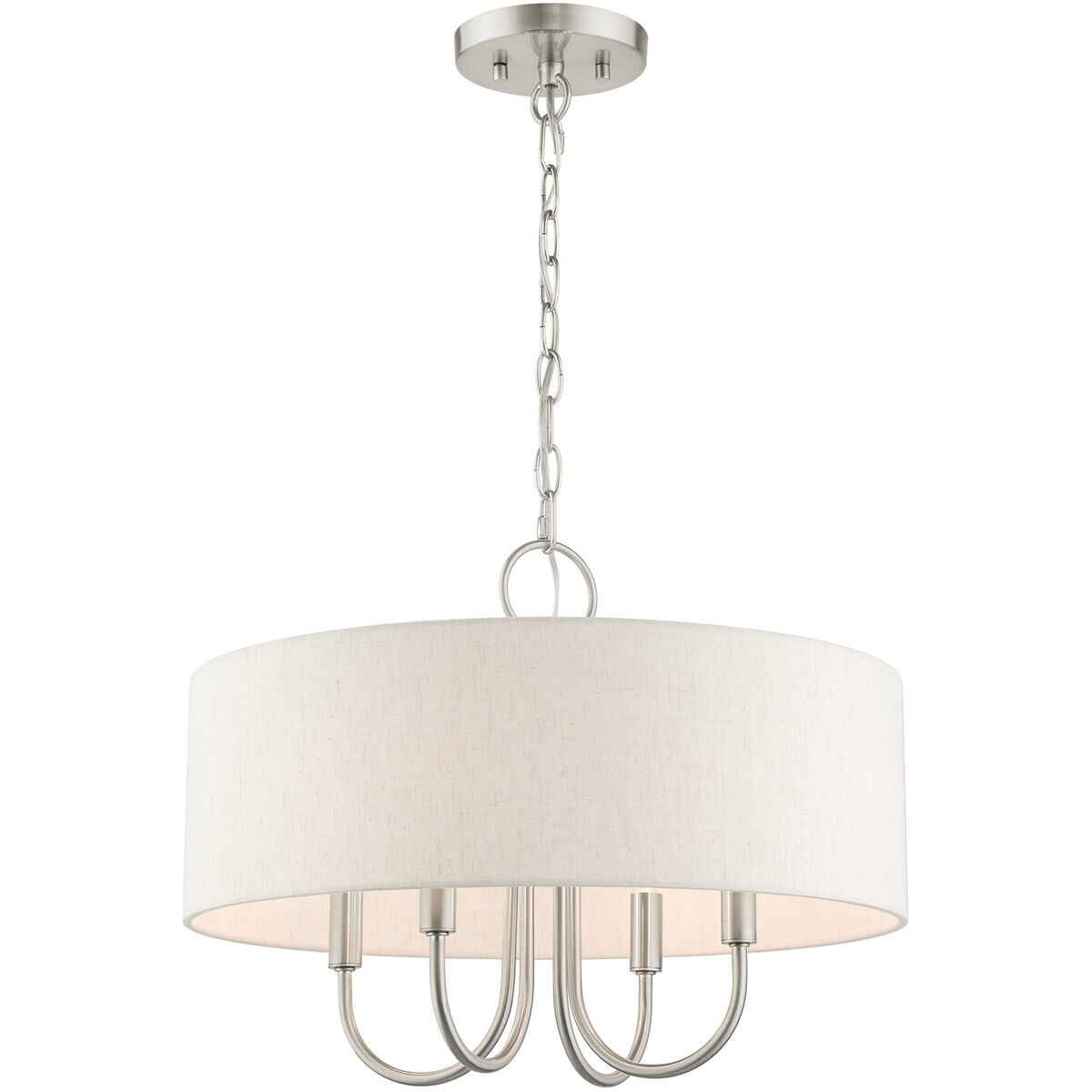 Blossom 4 Light 18 inch Brushed Nickel Pendant Chandelier Ceiling Light