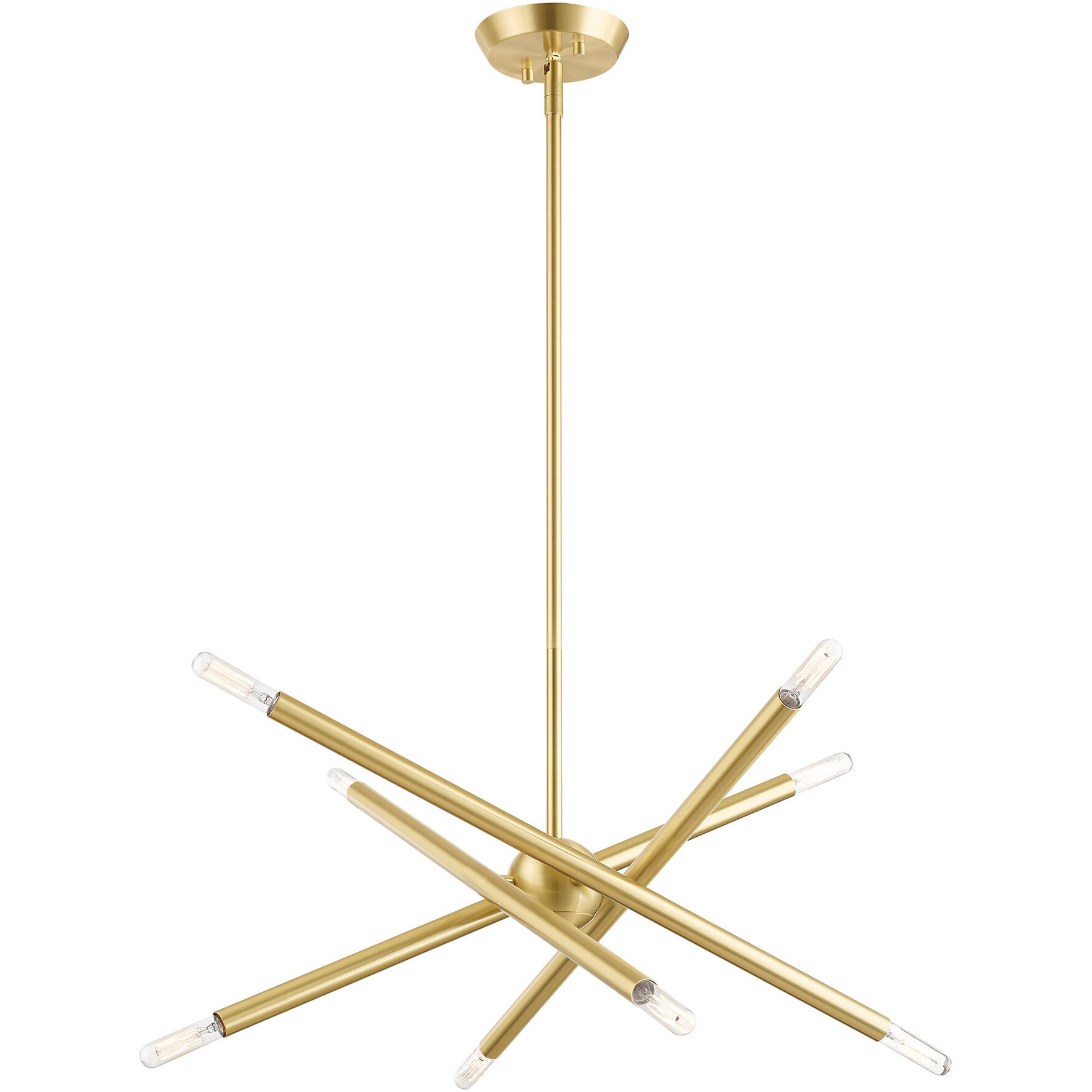 Soho 8 Light 19.5 inch Satin Brass Chandelier Ceiling Light