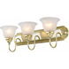 Belmont 3 Light 24 inch Polished Brass & Polished Chrome Bath Vanity Wall Light in Polished Brass and Chrome