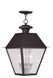 Mansfield 3 Light 12 inch Bronze Outdoor Pendant Lantern