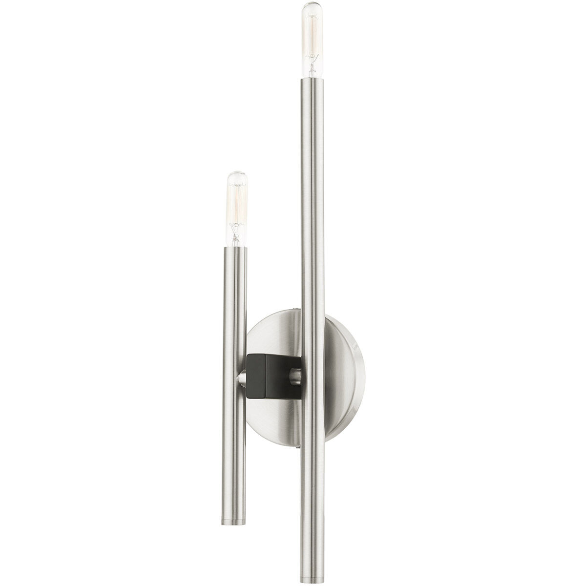 Denmark 2 Light 5 inch Brushed Nickel ADA ADA Double Sconce Wall Light