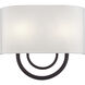Stratton 2 Light 13 inch Bronze ADA Wall Sconce Wall Light