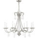 Daphne 8 Light 30 inch Brushed Nickel Chandelier Ceiling Light