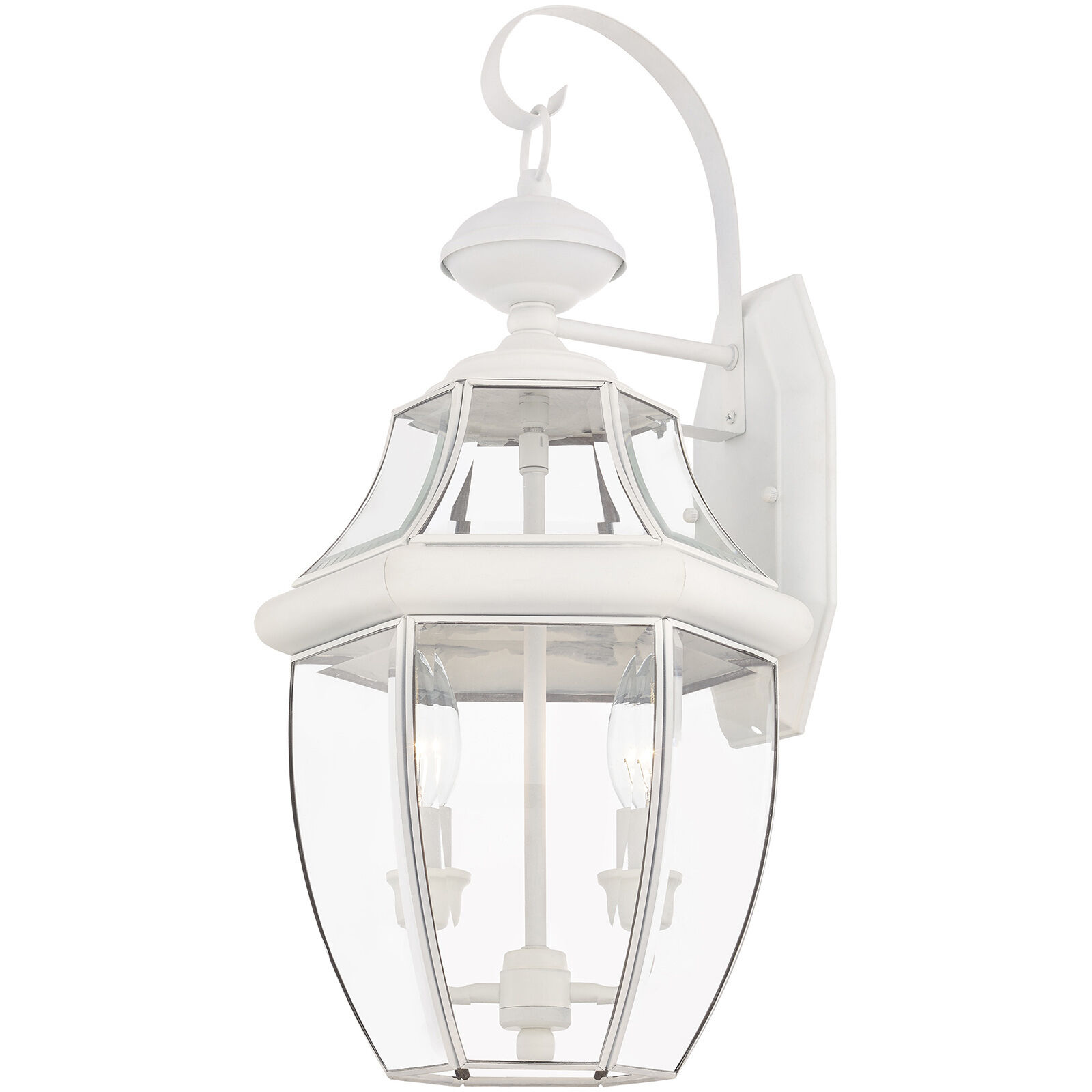 Monterey 2 Light 20 inch White Outdoor Wall Lantern