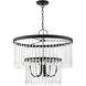 Elizabeth 5 Light 24 inch Black Pendant Chandelier Ceiling Light