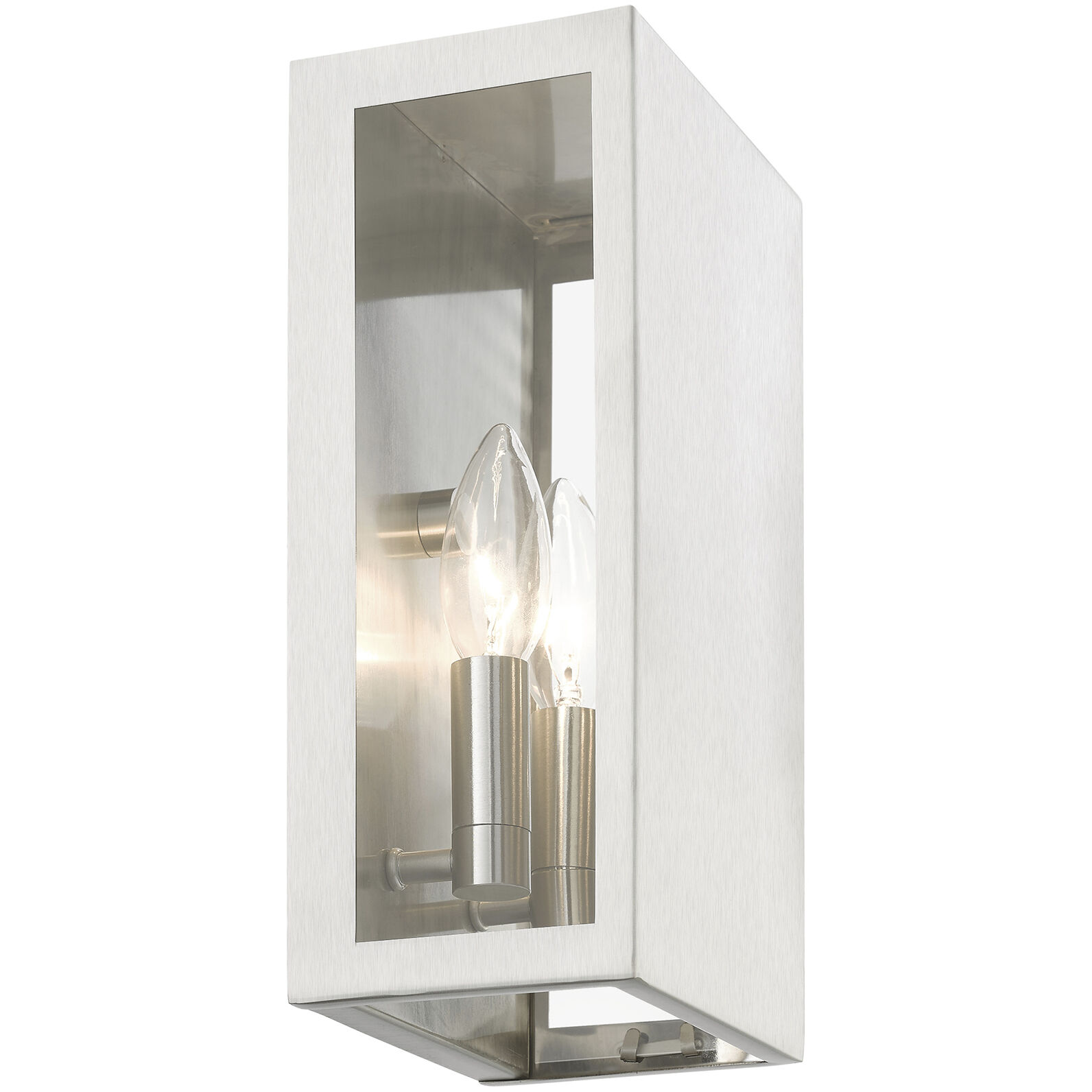 Winfield 2 Light 11 inch Brushed Nickel Outdoor Sconce, Medium
