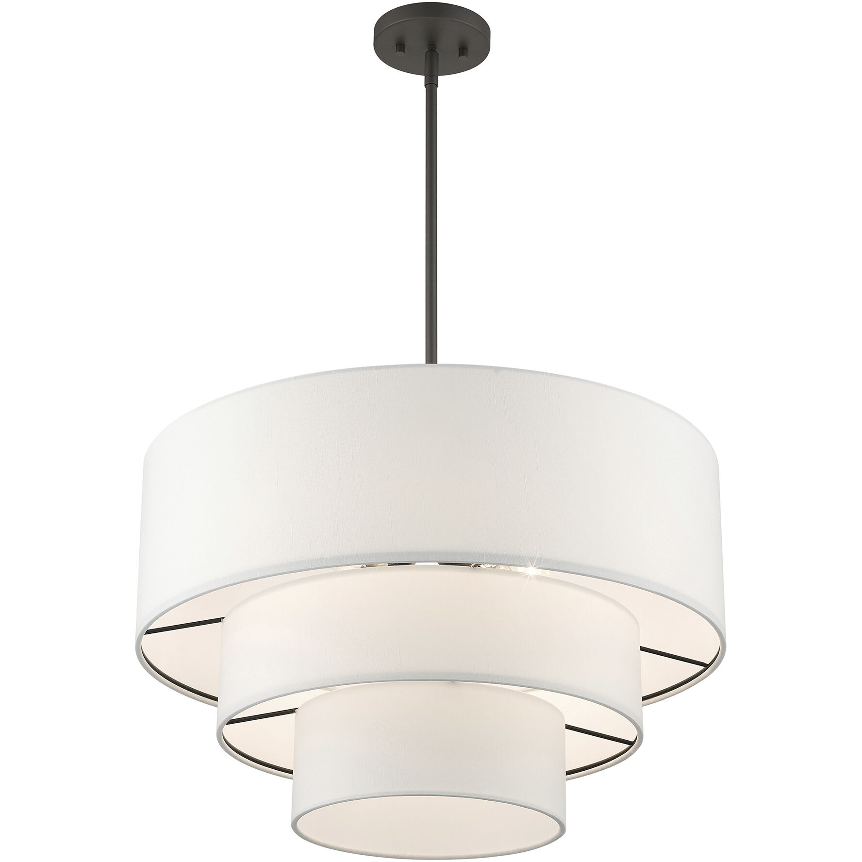 Carrington 4 Light 23 inch Bronze Pendant Chandelier Ceiling Light