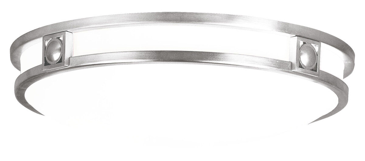 Titania 3 Light 16 inch Brushed Nickel Flush Mount Ceiling Light