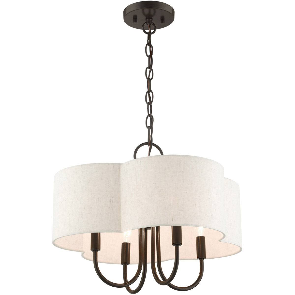 Solstice 4 Light 18 inch English Bronze Chandelier Ceiling Light