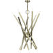 Monaco 14 Light 40 inch Antique Brass Foyer Chandelier Ceiling Light