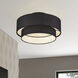 Bainbridge 3 Light 18 inch Black Semi Flush Mount Ceiling Light, Large