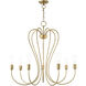 Lucerne 7 Light 30 inch Antique Brass Chandelier Ceiling Light
