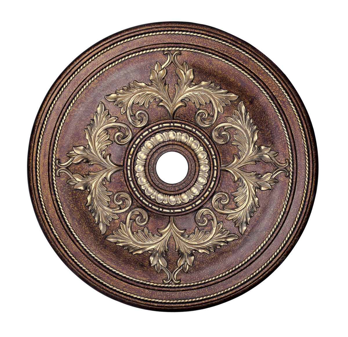 Versailles Palacial Bronze with Gilded Accents Ceiling Medallion