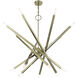 Monaco 14 Light 40 inch Antique Brass Foyer Chandelier Ceiling Light