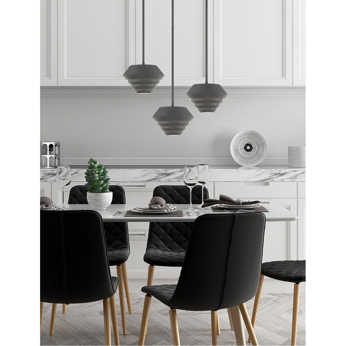 Amsterdam 1 Light 10 inch Scandinavian Gray Mini Pendant Ceiling Light