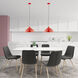 Allison 1 Light 16 inch Shiny Red Mini Pendant Ceiling Light