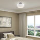 Manorwood 3 Light 15 inch Bronze Semi-Flush Ceiling Light